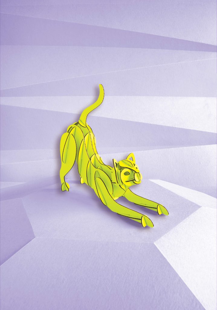 Assembli Stretching Cat yellow