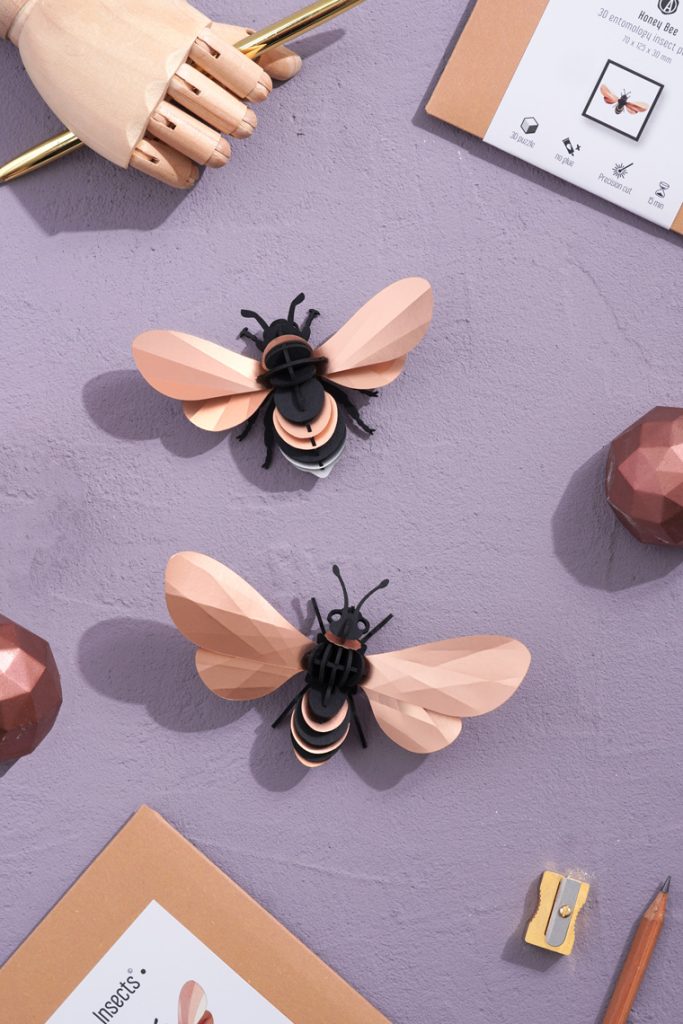 Assembli Honey Bumble bee rose gold duo