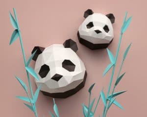 Papieren panda baby | Assembli