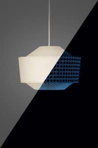 3D Papieren Glow in the Dark Lamp - Loena Wide | Assembli