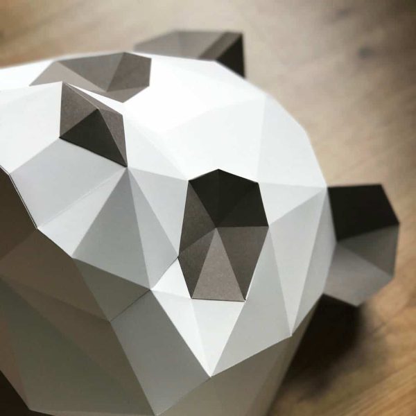 3D Papier Panda | DIY Wanddeko | Assembli