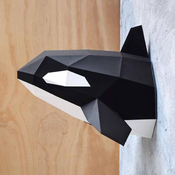 Assembli 3D Paper Orca