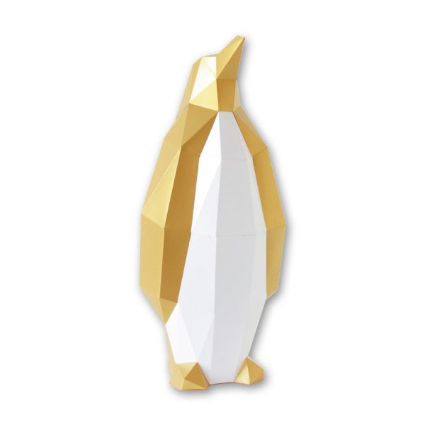 3D Papier Pinguin Bausatz | DIY Innendekoration | Assembli