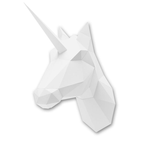 3D Papieren Paard Eenhoorn | Dierenkoppen | Assembli
