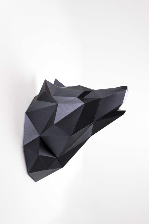 3D Papieren Wolf | DIY Muurdecoratie | Assembli