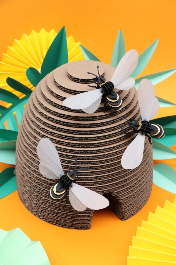 3D Papier Honigbiene | DIY Interiordekoration | Assembli