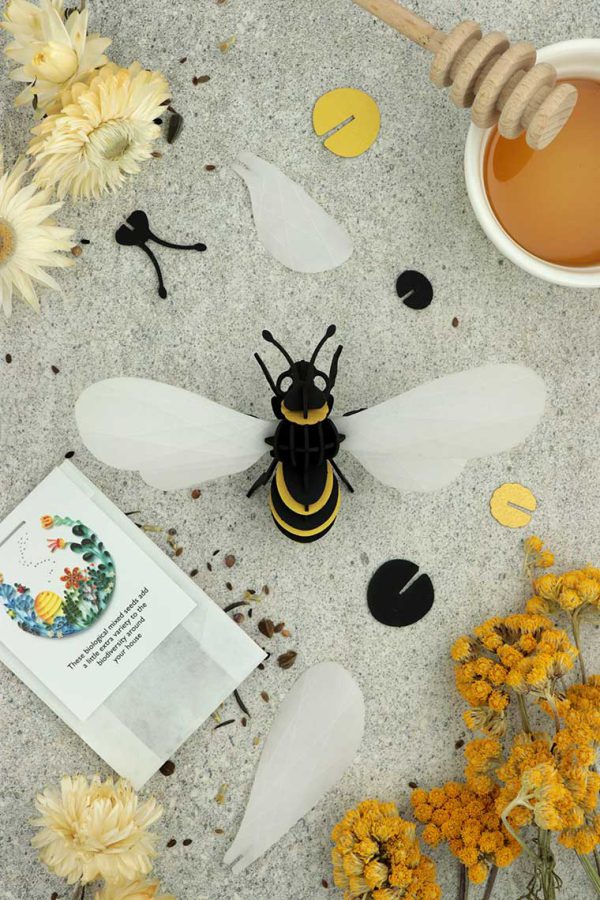 3D Papier Honigbiene | DIY Innendekoration | Assembli