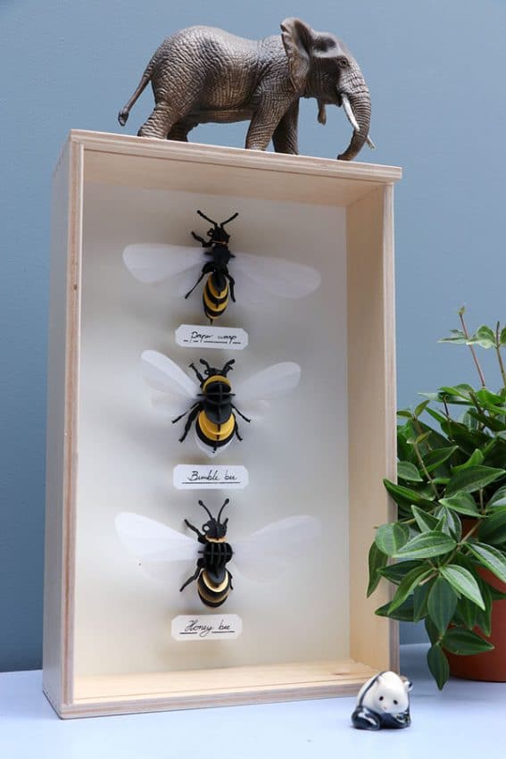 Insecte Bourdon en papier 3D | DIY Décoration d'Intérieur | Assembli