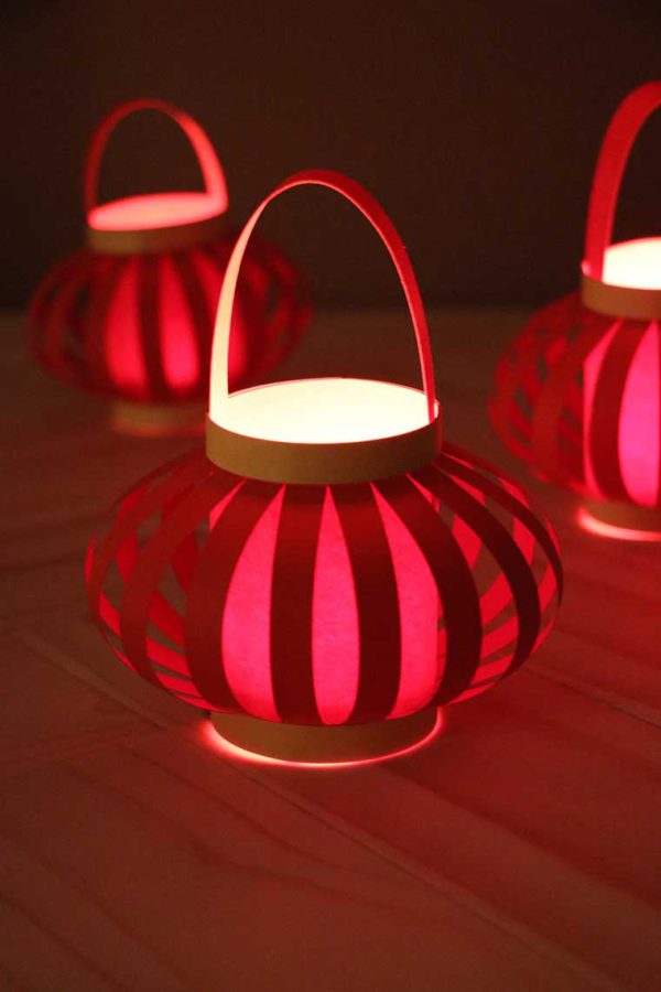 Modèle de lanterne Chinoise en papier 3D | Modèles Gratuit | Assembli