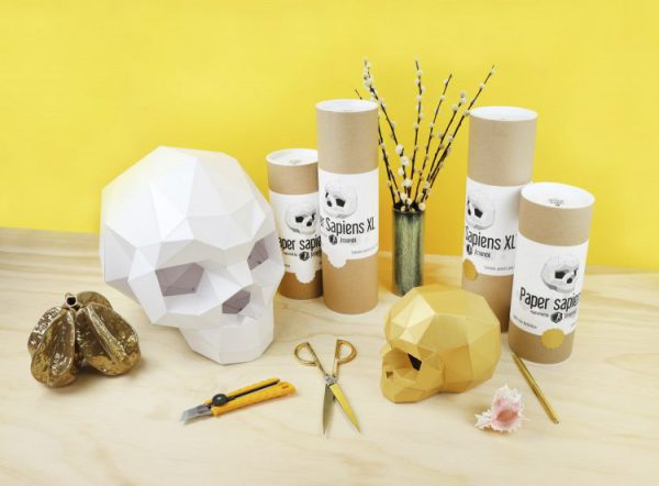 Assembli 3D Paper Sapiens Skull Kit