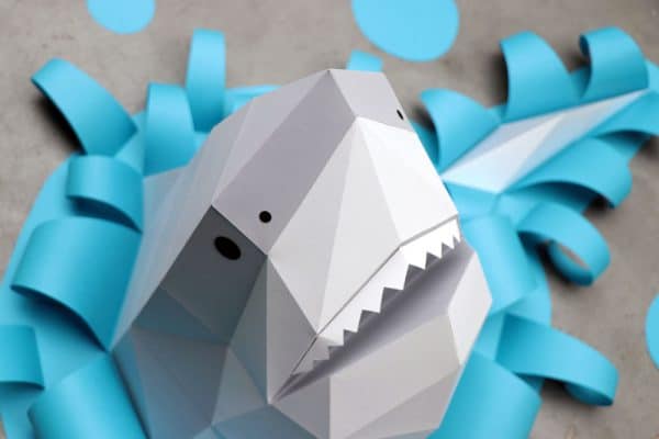 Assembli 3D Paper Shark Head