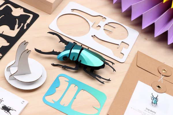 3D Papieren Vliegend Hert | DIY Interieurdecoratie | Assembli