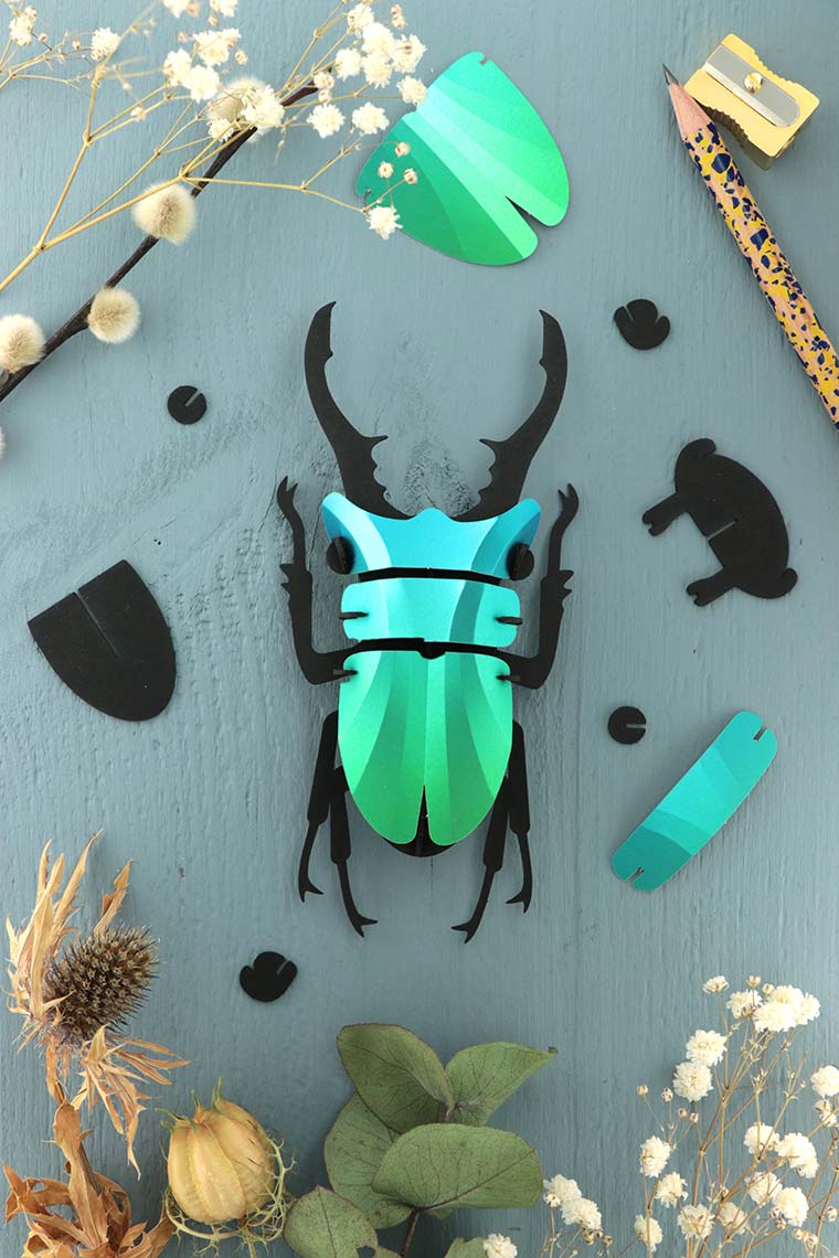 Paper Stag Beetle small
