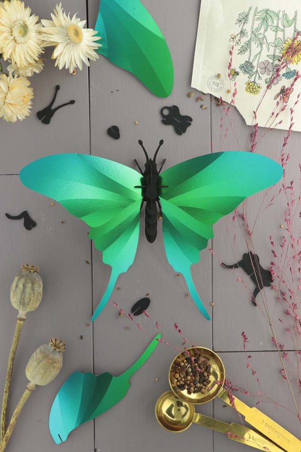 Assembli 3D Paper Swordtail Butterfly
