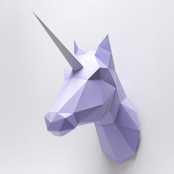 3D Papieren Paard Eenhoorn | Dierenkoppen | Assembli