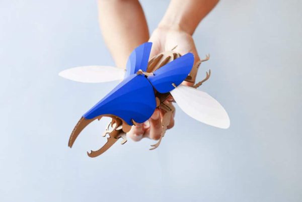 Assembli 3D Paper Hercules Beetle Insect