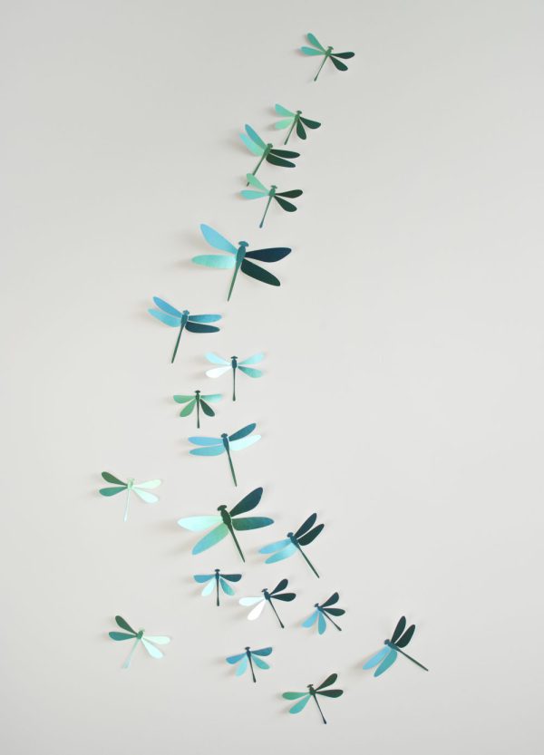 3D Papier Libellen Kollektion | DIY Dekoration | Assembli