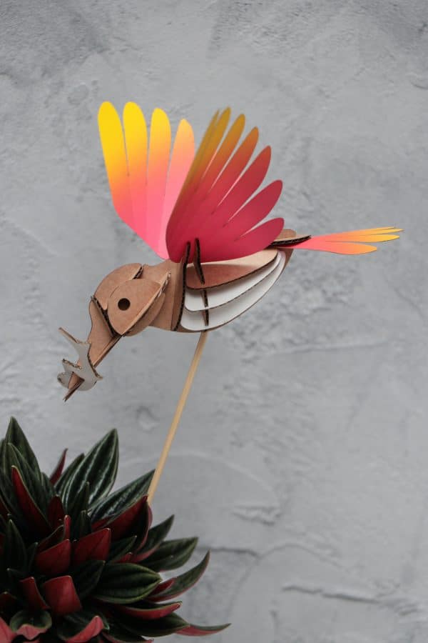 3D Papier Eisvogel | DIY Innendekoration | Assembli