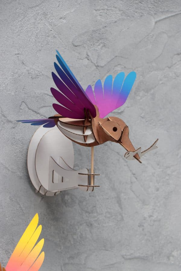 3D Papier Eisvogel | DIY Innendekoration | Assembli