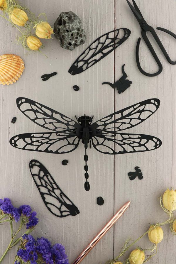 Assembli 3D Paper Dragonfly Insect