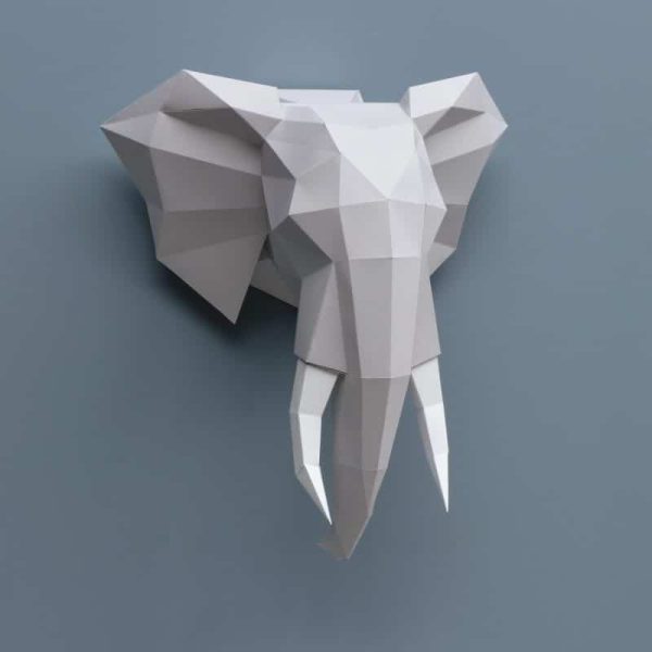 Assembli 3D Paper Animal Head Elephant