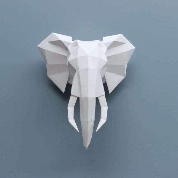 3D Papieren Olifant | DIY Muurdecoratie | Assembli