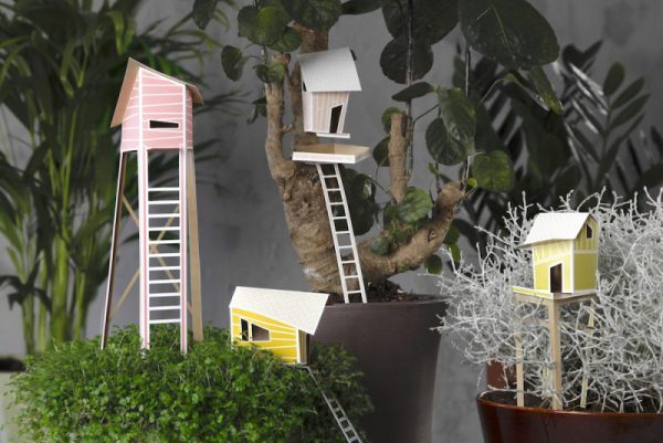 3D Papieren plantenhuisjes Cottage Town | Assembli