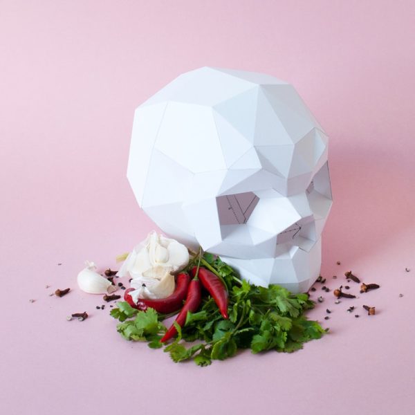 Crâne de Sapiens en papier 3D | DIY Décoration d'intérieur | Assembli