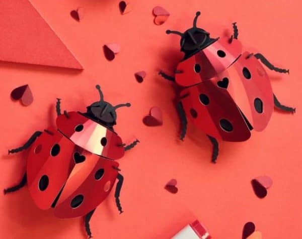 Assembli 3D Paper Ladybugs Love edition
