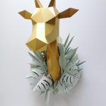 Assembli 3D Paper Giraffe Animal Head