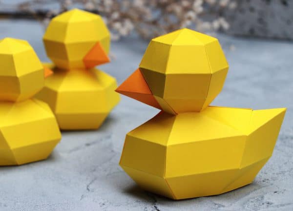 Modèle du Canard en papier 3D | Modèles Gratuit | Assembli