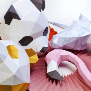 Paper Animal Heads | Papercraft Wall Decoration 3D