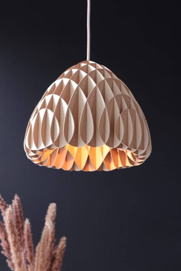 Assembli Sliceform Cardboard Pendant Lamp - Bold