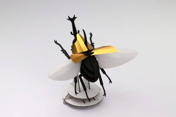 Assembli 3D Paper Rhinoceros Beetle