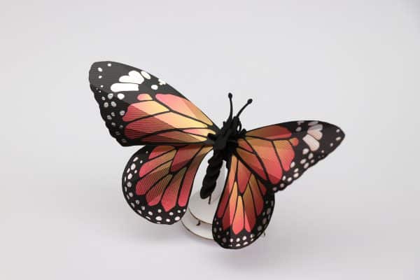 Assembli Papillon Monarque en papier 3D