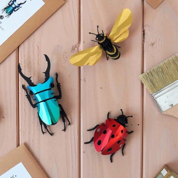 Assembli Most Popular set Honey Bee Stag Beetle Ladybug square